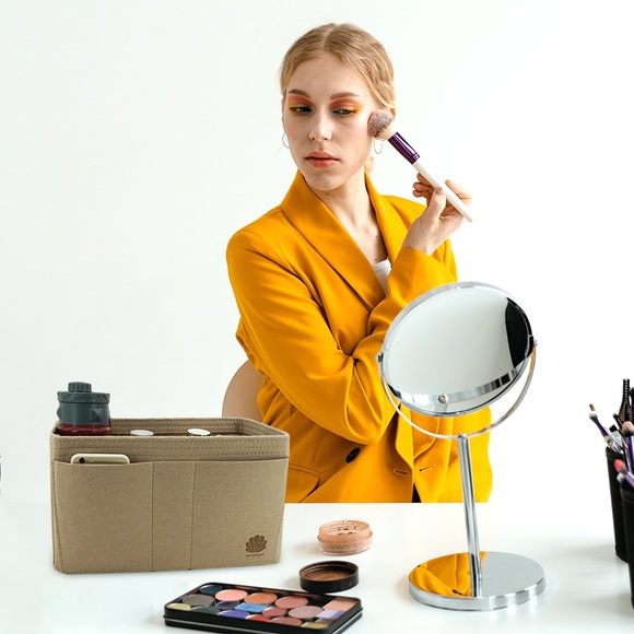 BAG PURSE INSERT ORGANIZER - CREAM - Picture 5 of 8